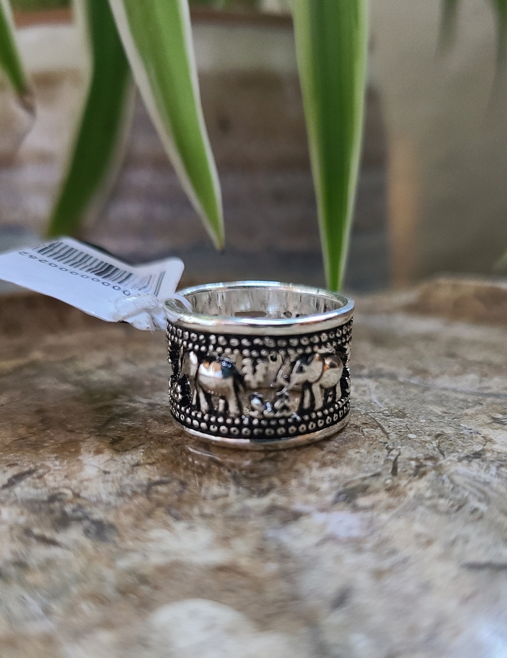 Silver New Elephant Ring Band $40 Retail